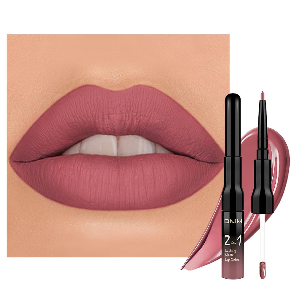The Kaely 2-in-1 Mauve Metallic Lip & Liner: Arctic Shimmer Edition
