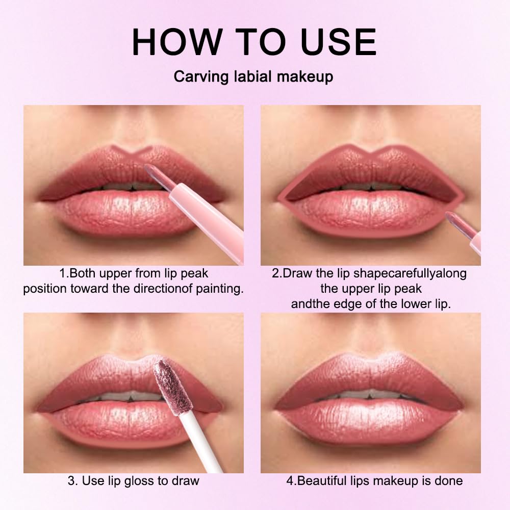 The Kaely 2-in-1 Mauve Metallic Lip & Liner: Arctic Shimmer Edition
