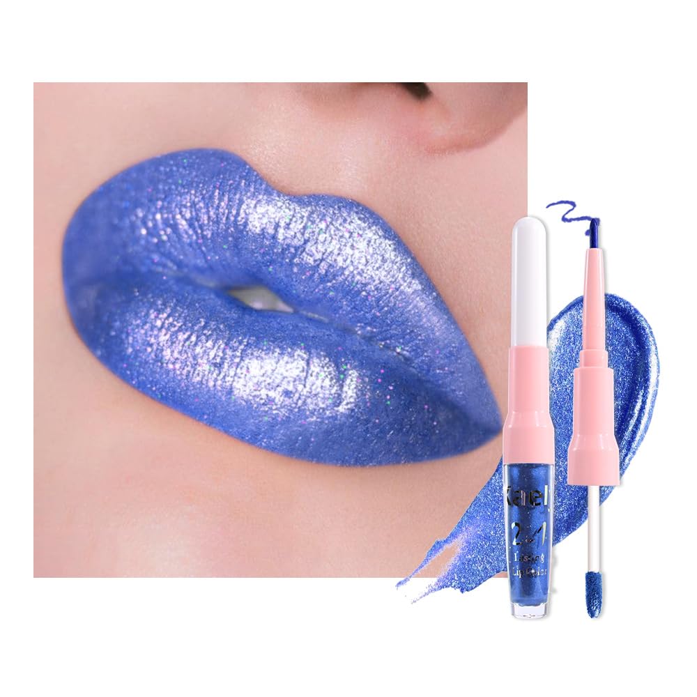 The Kaely 2-in-1 Mauve Metallic Lip & Liner: Arctic Shimmer Edition