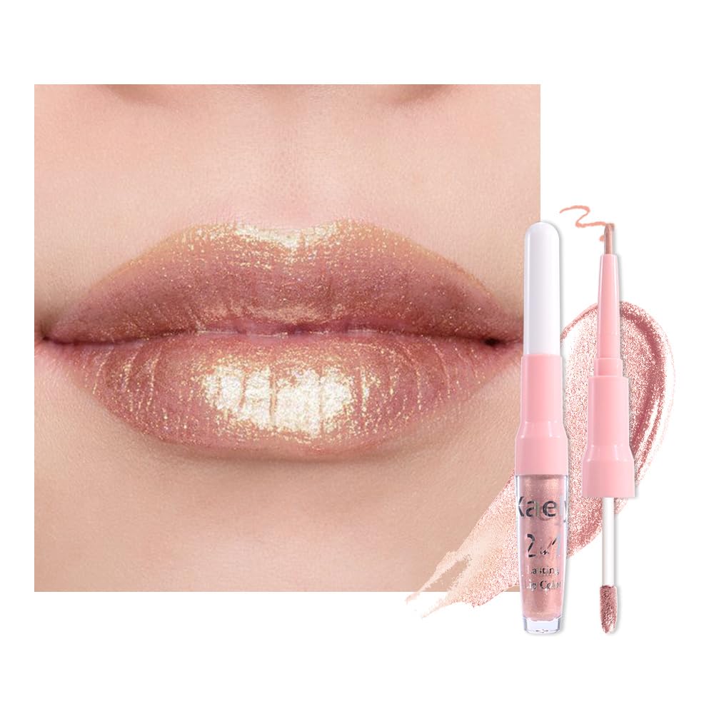 The Kaely 2-in-1 Mauve Metallic Lip & Liner: Arctic Shimmer Edition