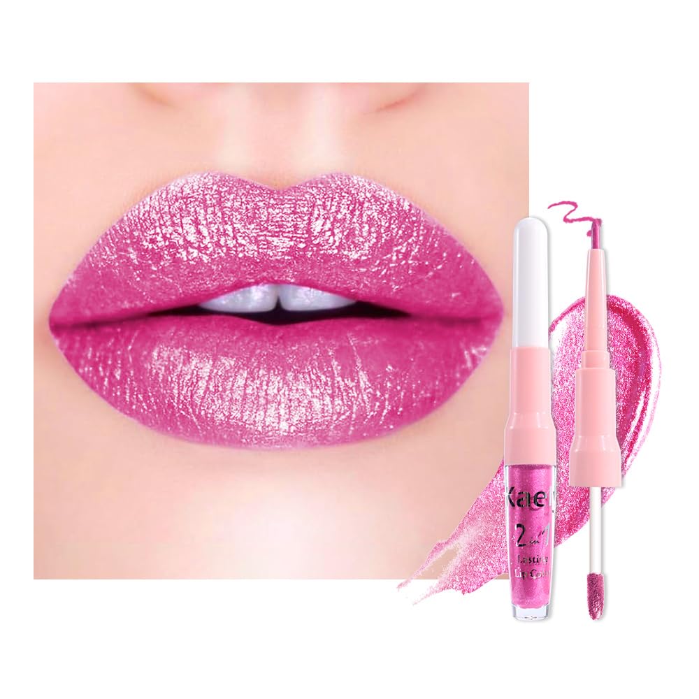 The Kaely 2-in-1 Mauve Metallic Lip & Liner: Arctic Shimmer Edition