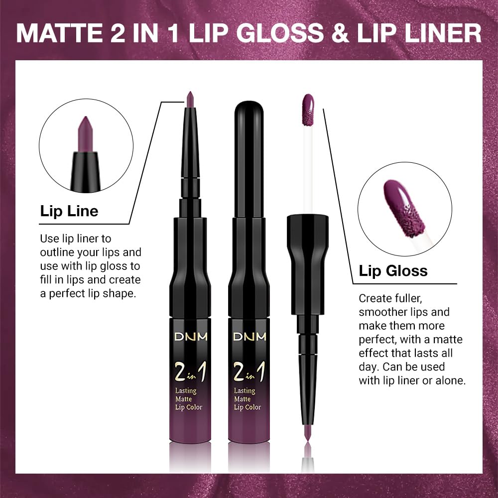 The Kaely 2-in-1 Mauve Metallic Lip & Liner: Arctic Shimmer Edition