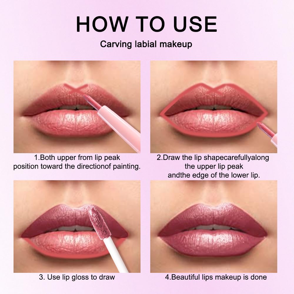 The Kaely 2-in-1 Mauve Metallic Lip & Liner: Arctic Shimmer Edition