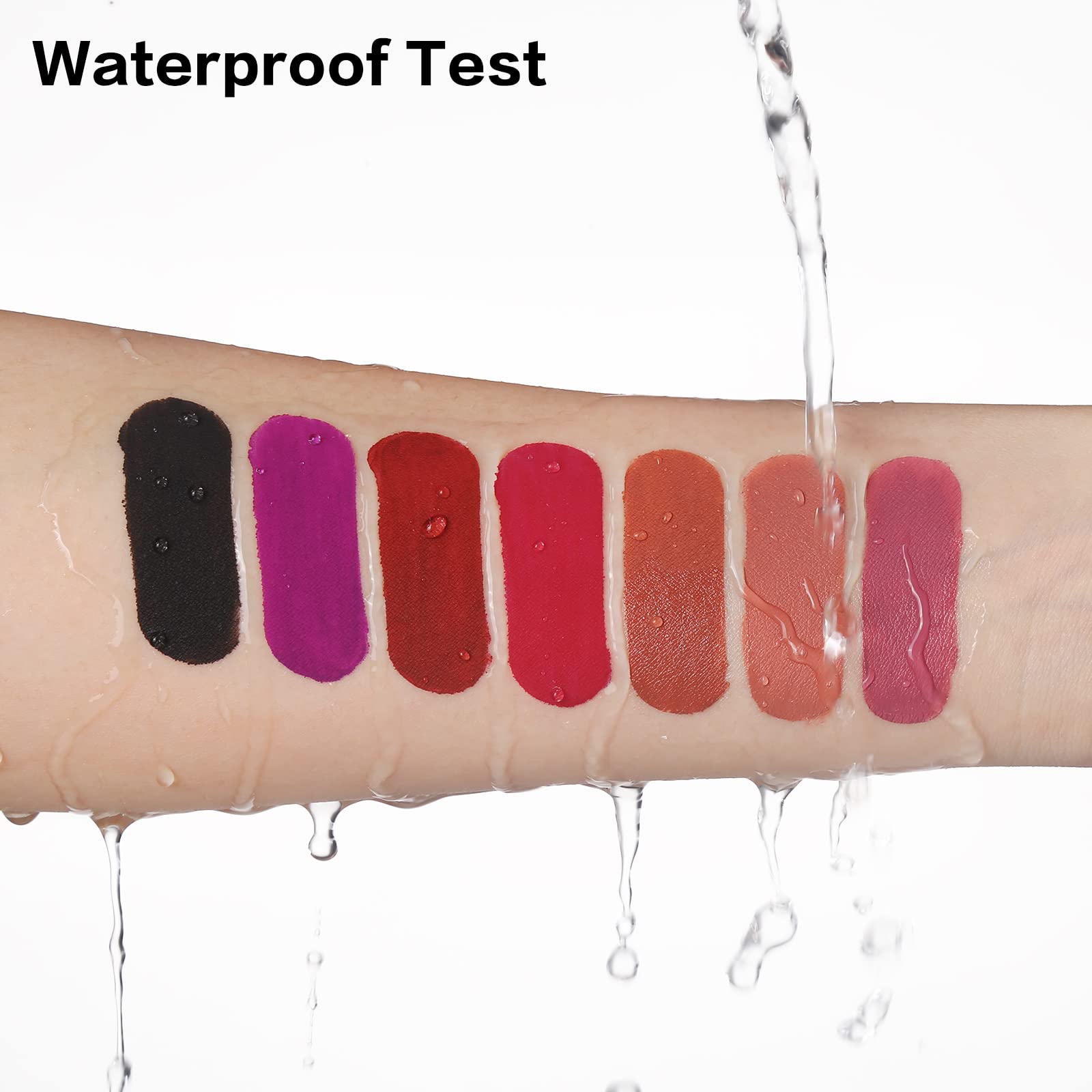 The Aurora Lip Collection by QiBest: 8-Piece Matte & Plumping Set