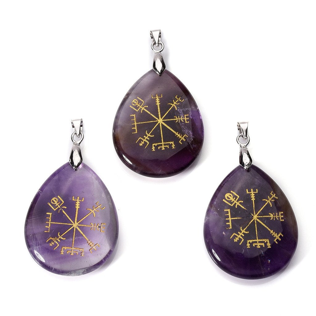 The Nordic Compass: Amethyst Guardian Necklace