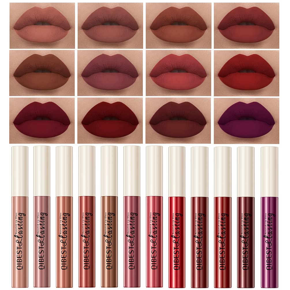 The Aurora Lip Collection by QiBest: 8-Piece Matte & Plumping Set