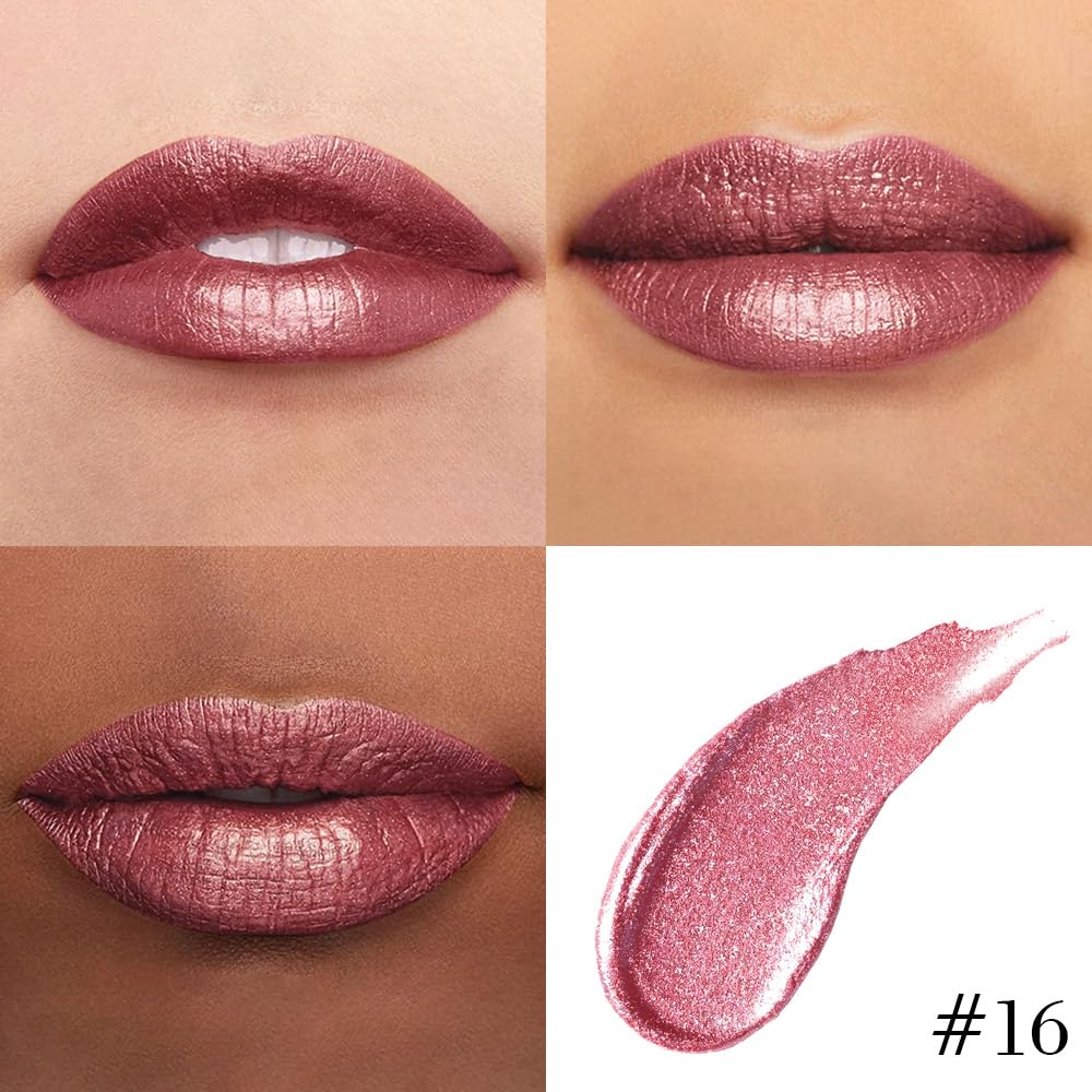 The Kaely 2-in-1 Mauve Metallic Lip & Liner: Arctic Shimmer Edition
