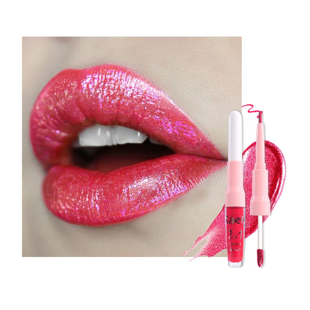 The Kaely 2-in-1 Mauve Metallic Lip & Liner: Arctic Shimmer Edition