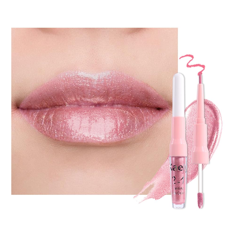 The Kaely 2-in-1 Mauve Metallic Lip & Liner: Arctic Shimmer Edition