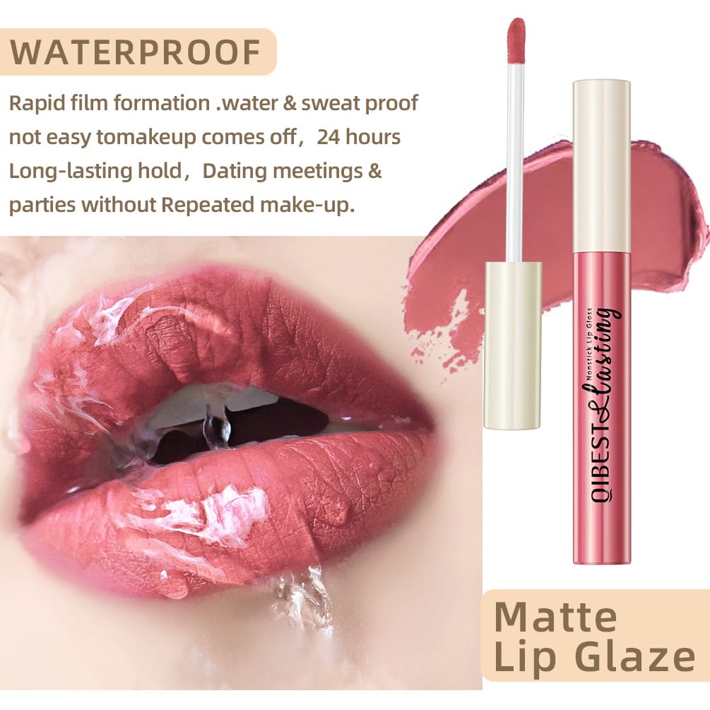 The Aurora Lip Collection by QiBest: 8-Piece Matte & Plumping Set