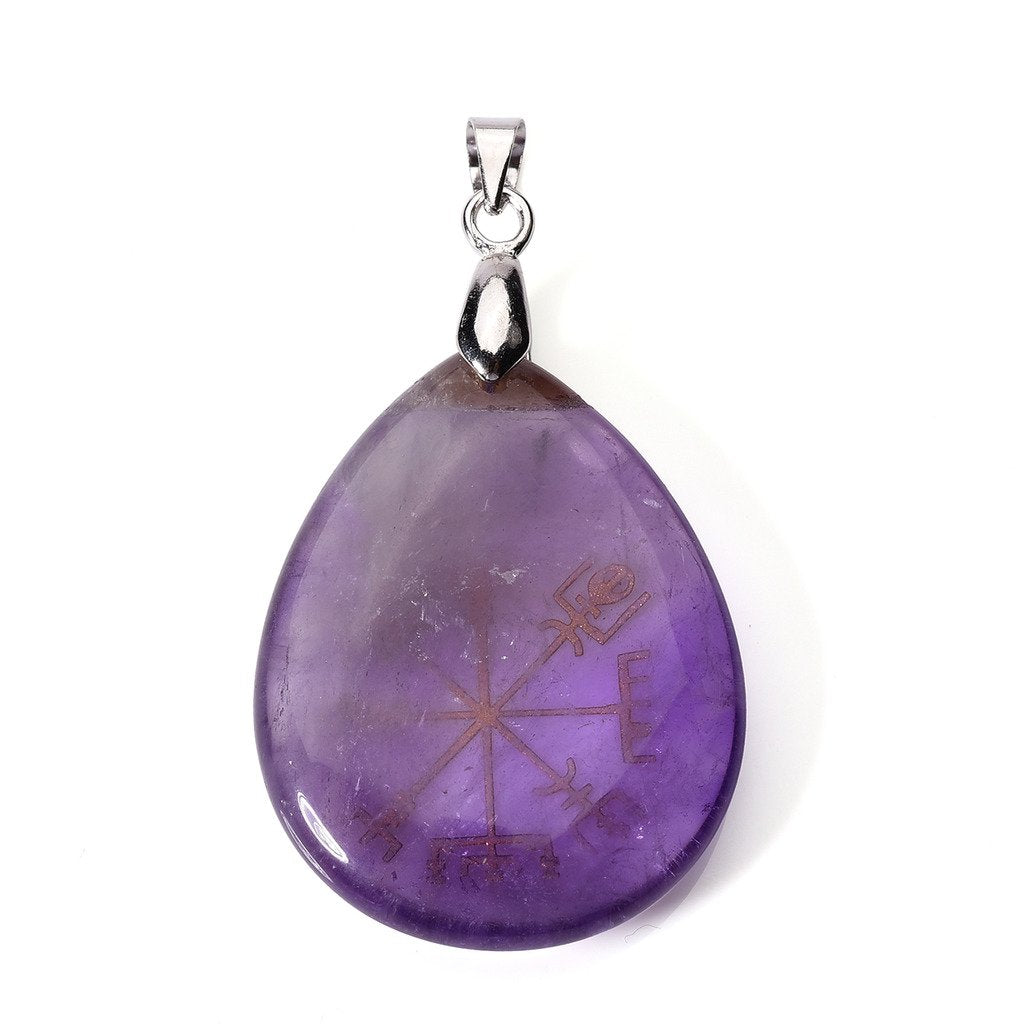 The Nordic Compass: Amethyst Guardian Necklace