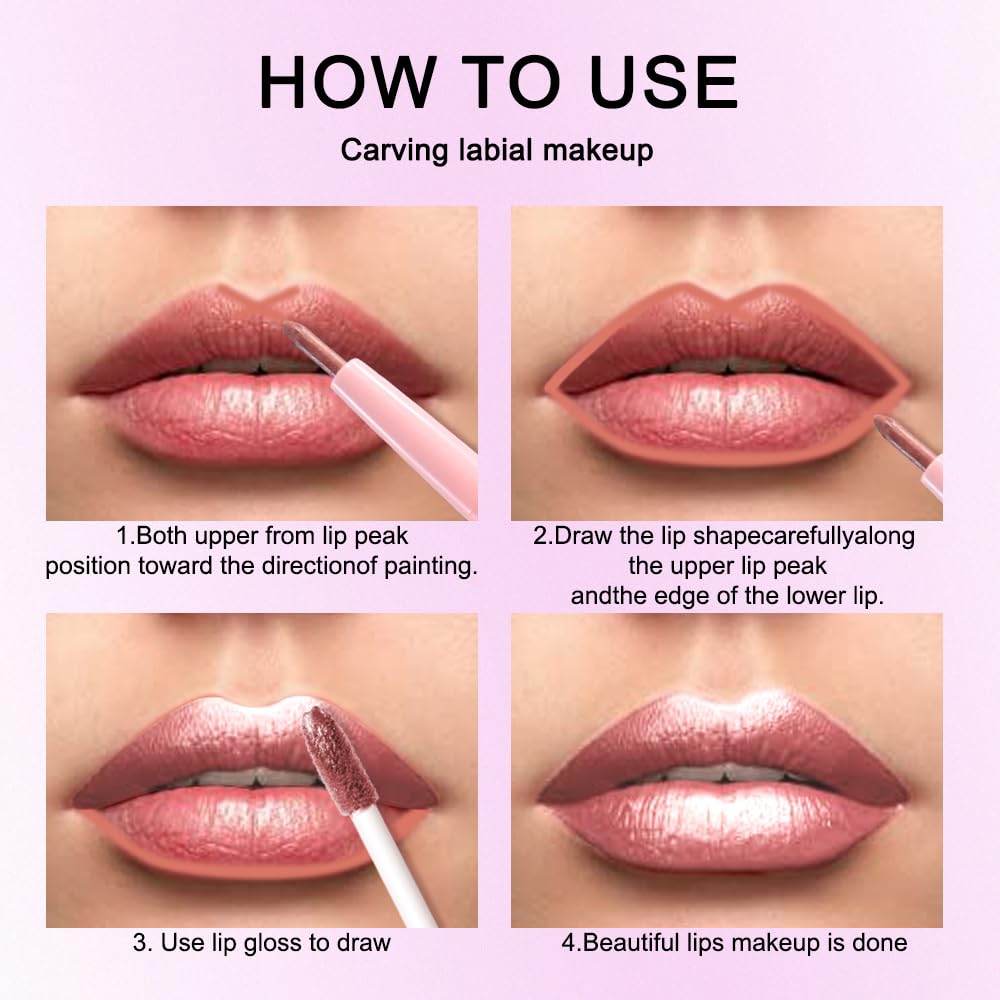 The Kaely 2-in-1 Mauve Metallic Lip & Liner: Arctic Shimmer Edition