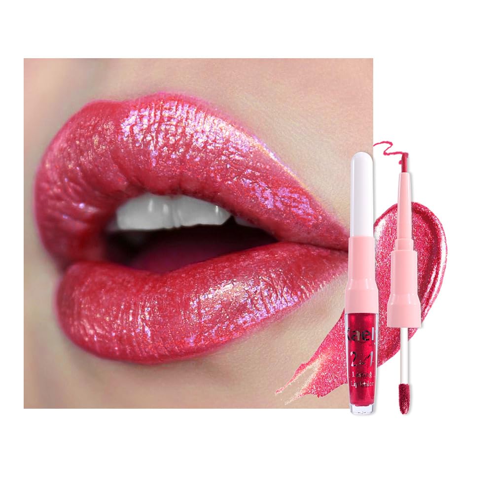The Kaely 2-in-1 Mauve Metallic Lip & Liner: Arctic Shimmer Edition