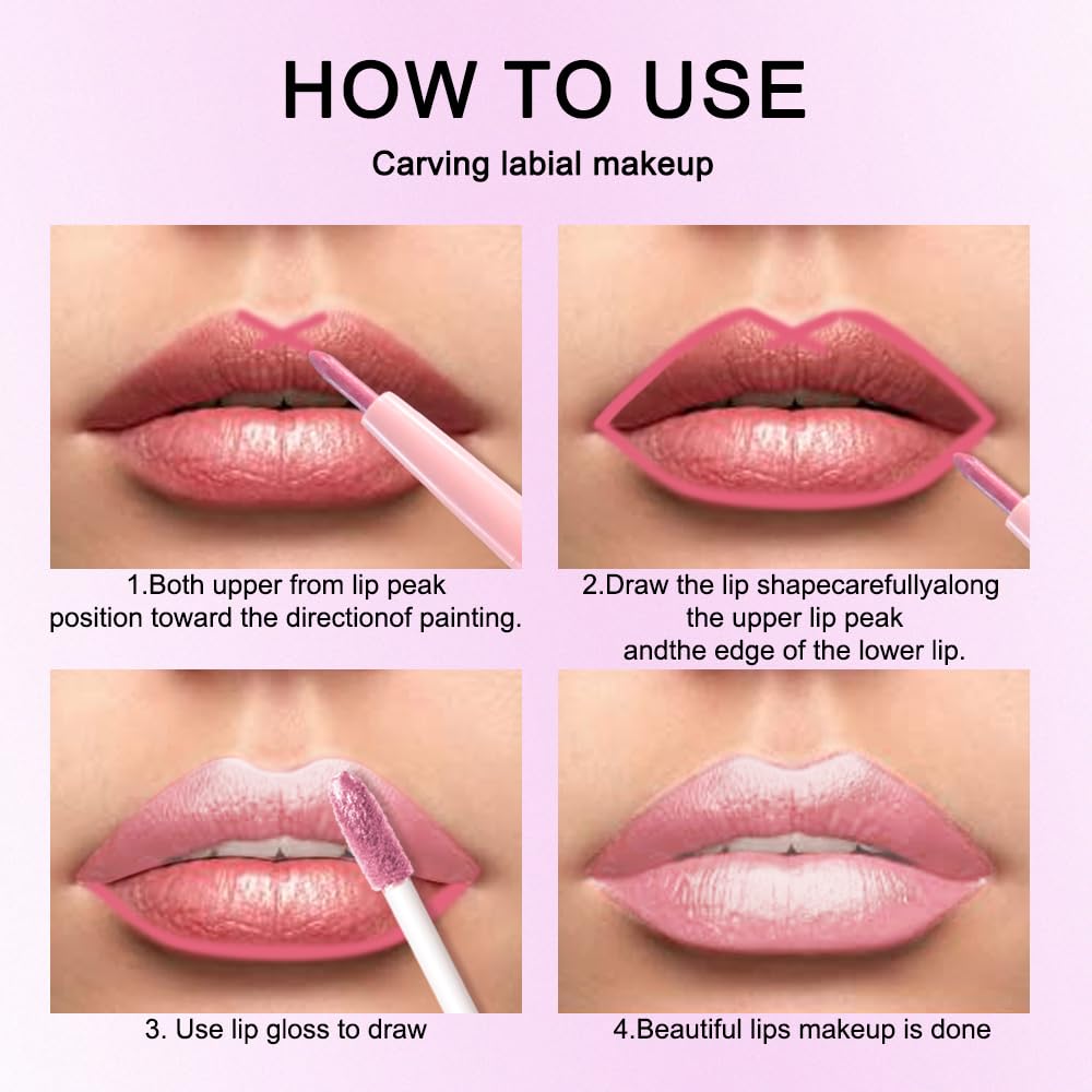 The Kaely 2-in-1 Mauve Metallic Lip & Liner: Arctic Shimmer Edition