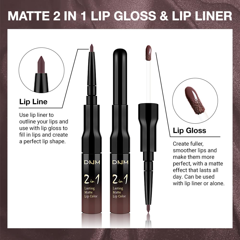 The Kaely 2-in-1 Mauve Metallic Lip & Liner: Arctic Shimmer Edition
