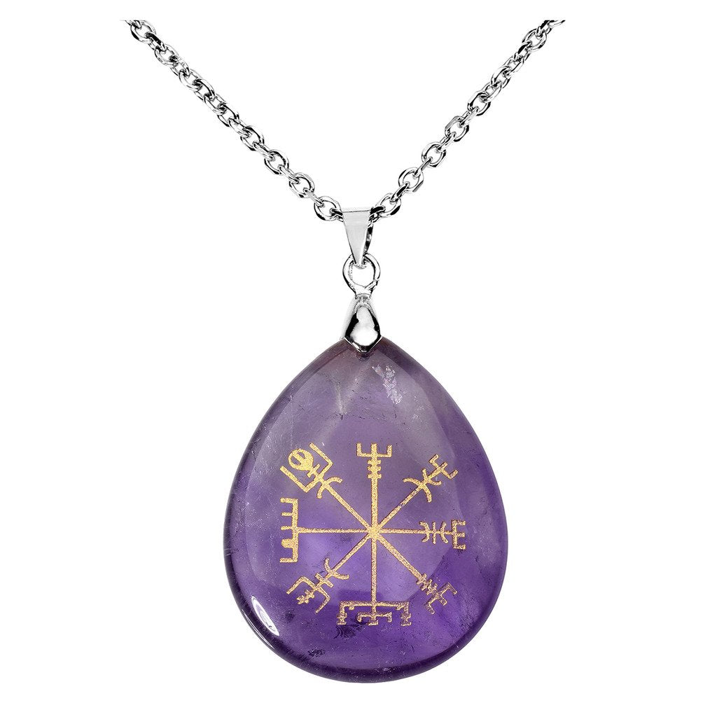 The Nordic Compass: Amethyst Guardian Necklace