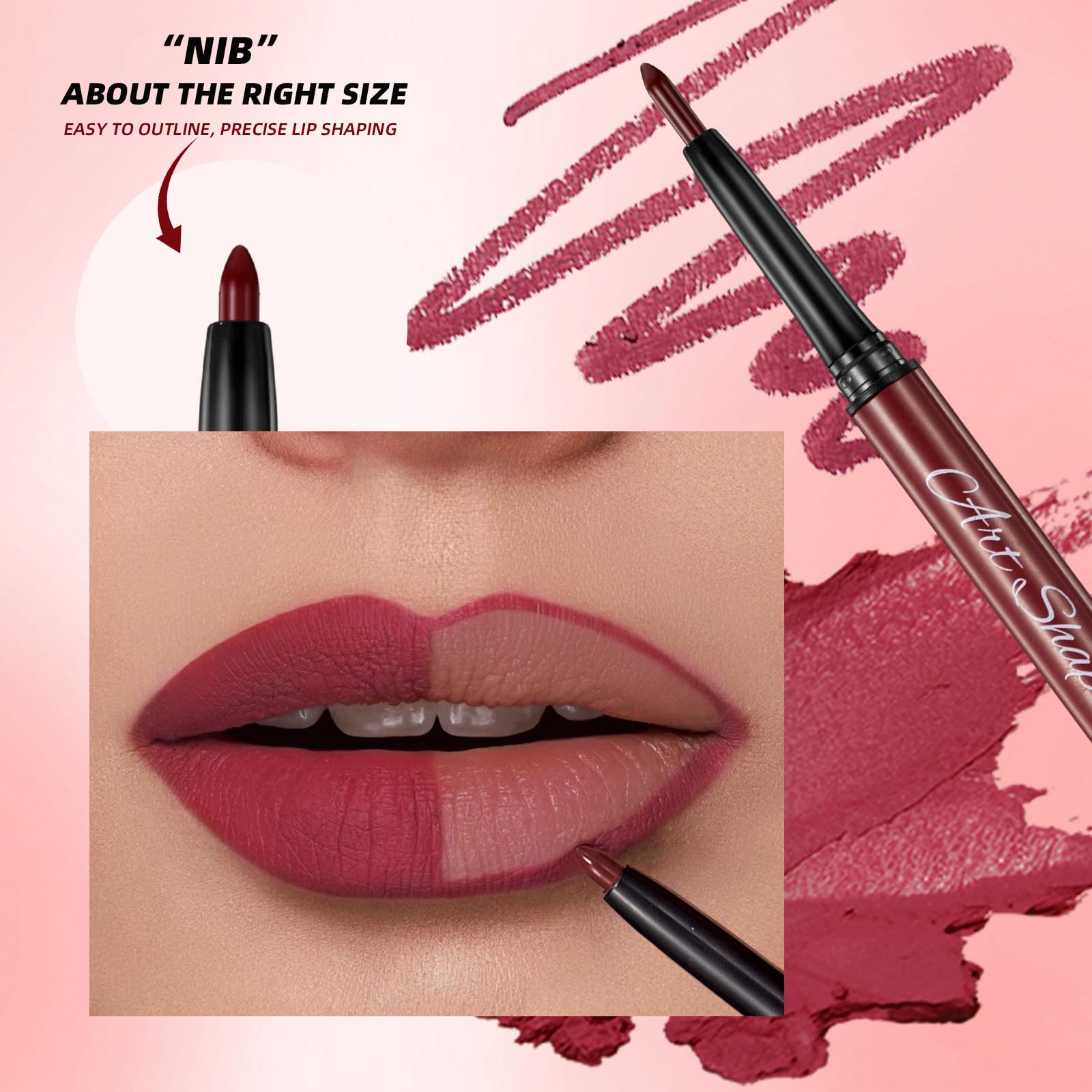 The Aurora Lip Collection by QiBest: 8-Piece Matte & Plumping Set