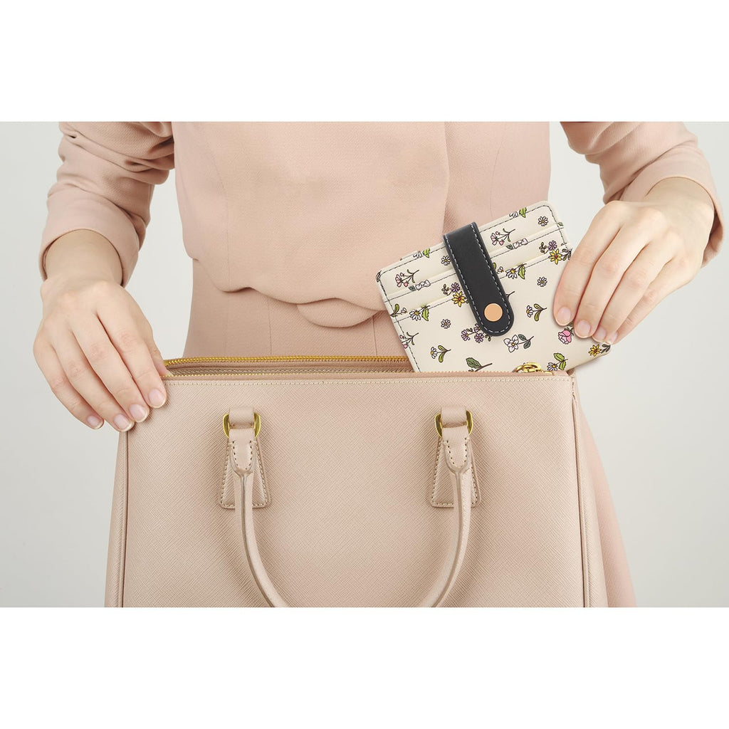The Aurora Floral Shield: Premium RFID-Protected Leather Wallet
