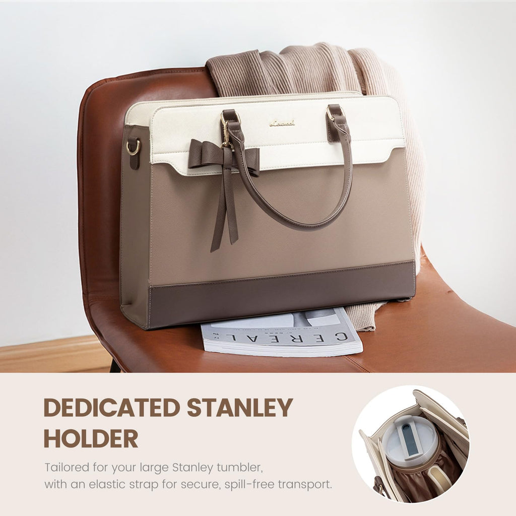 The Aura Executive Grand Tote – 15.6" Laptop & Travel Companion
