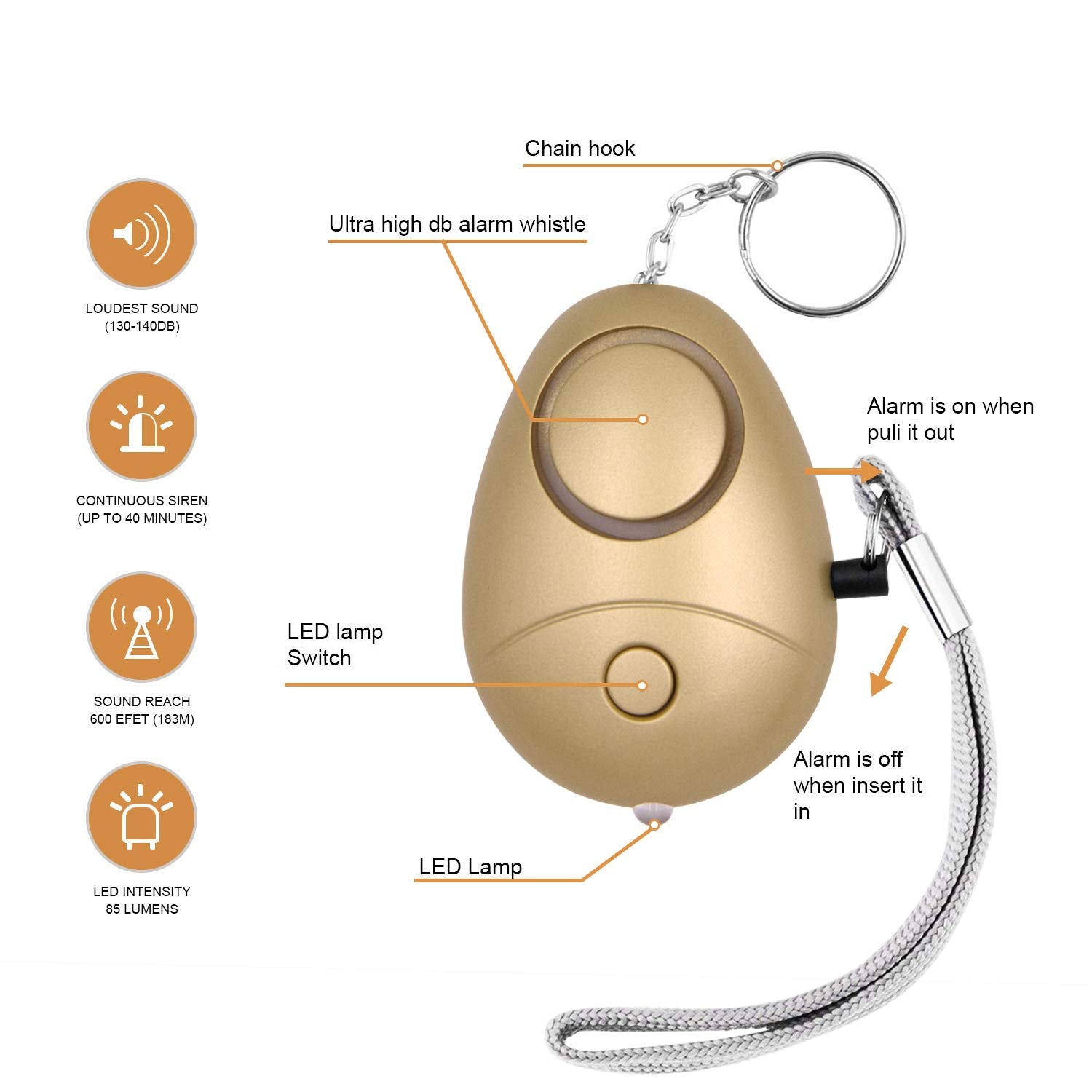 The Aura Family Shield – 6-Pack Multi-Color Safety Alarms
