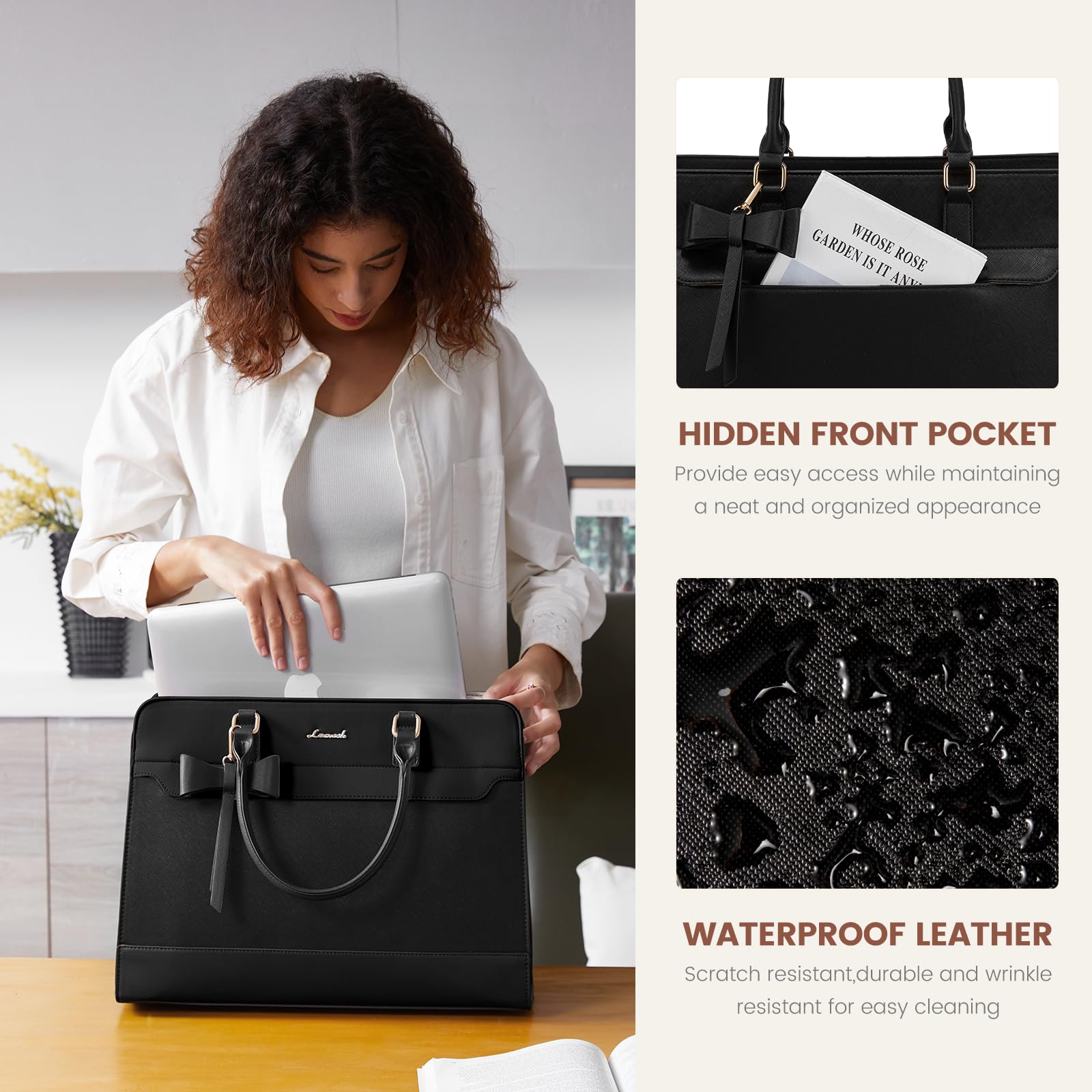 The Aura Executive Grand Tote – 15.6" Laptop & Travel Companion