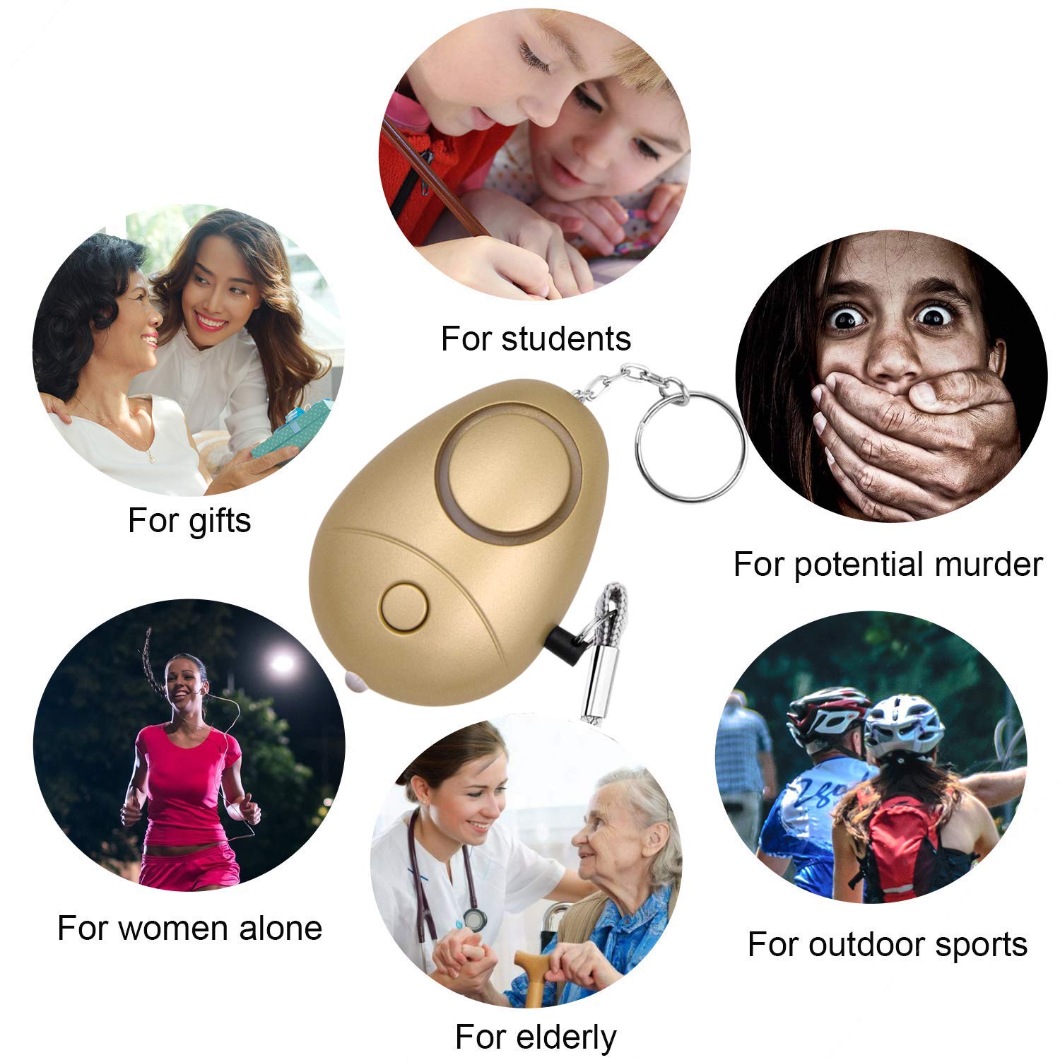 The Aura Family Shield – 6-Pack Multi-Color Safety Alarms
