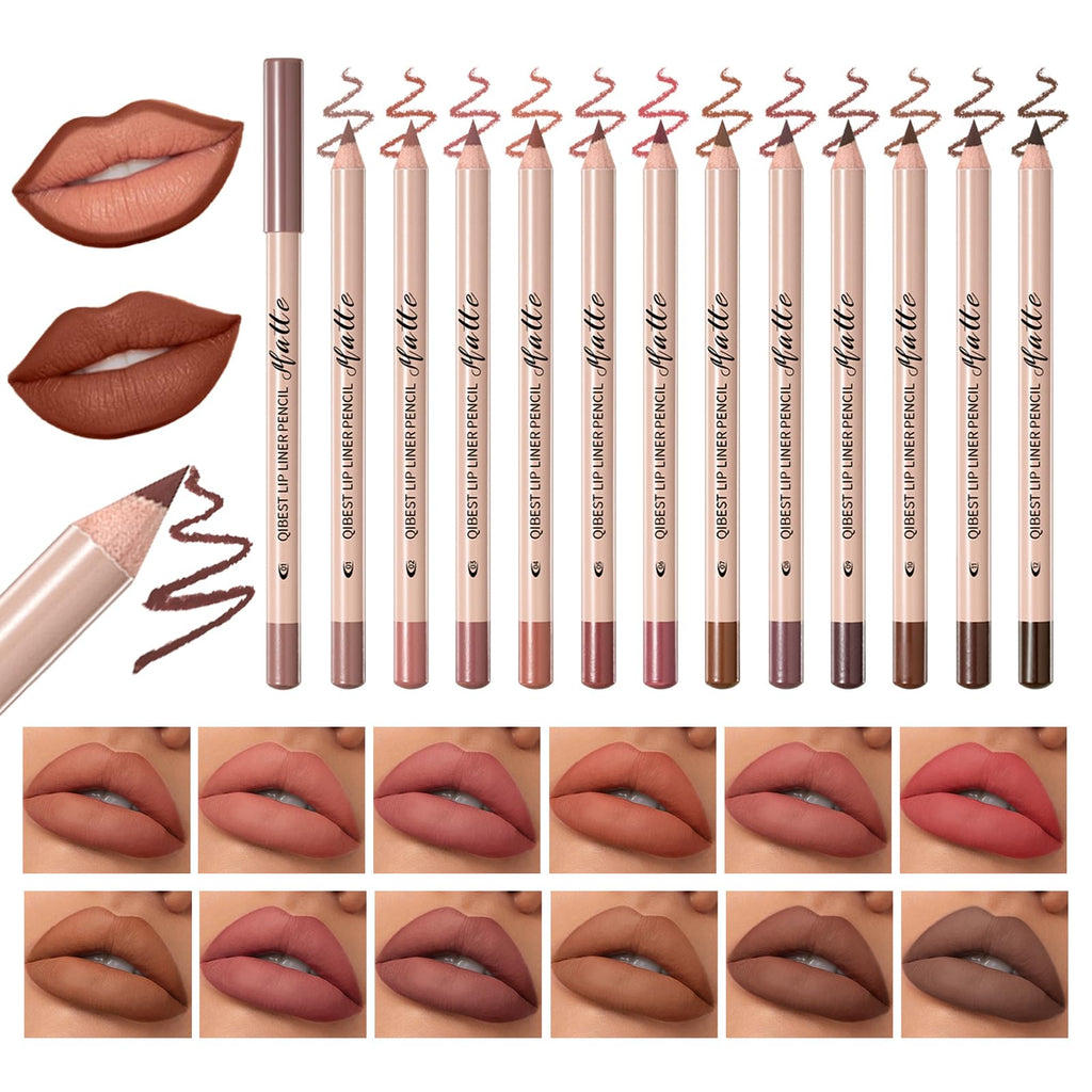 The Aurora Lip Collection by QiBest: 8-Piece Matte & Plumping Set