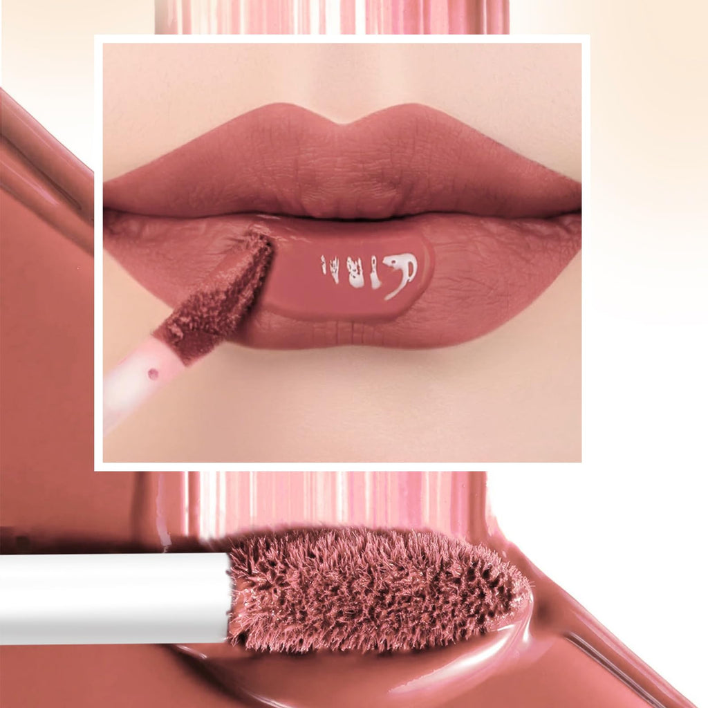 The Aurora Lip Collection by QiBest: 8-Piece Matte & Plumping Set