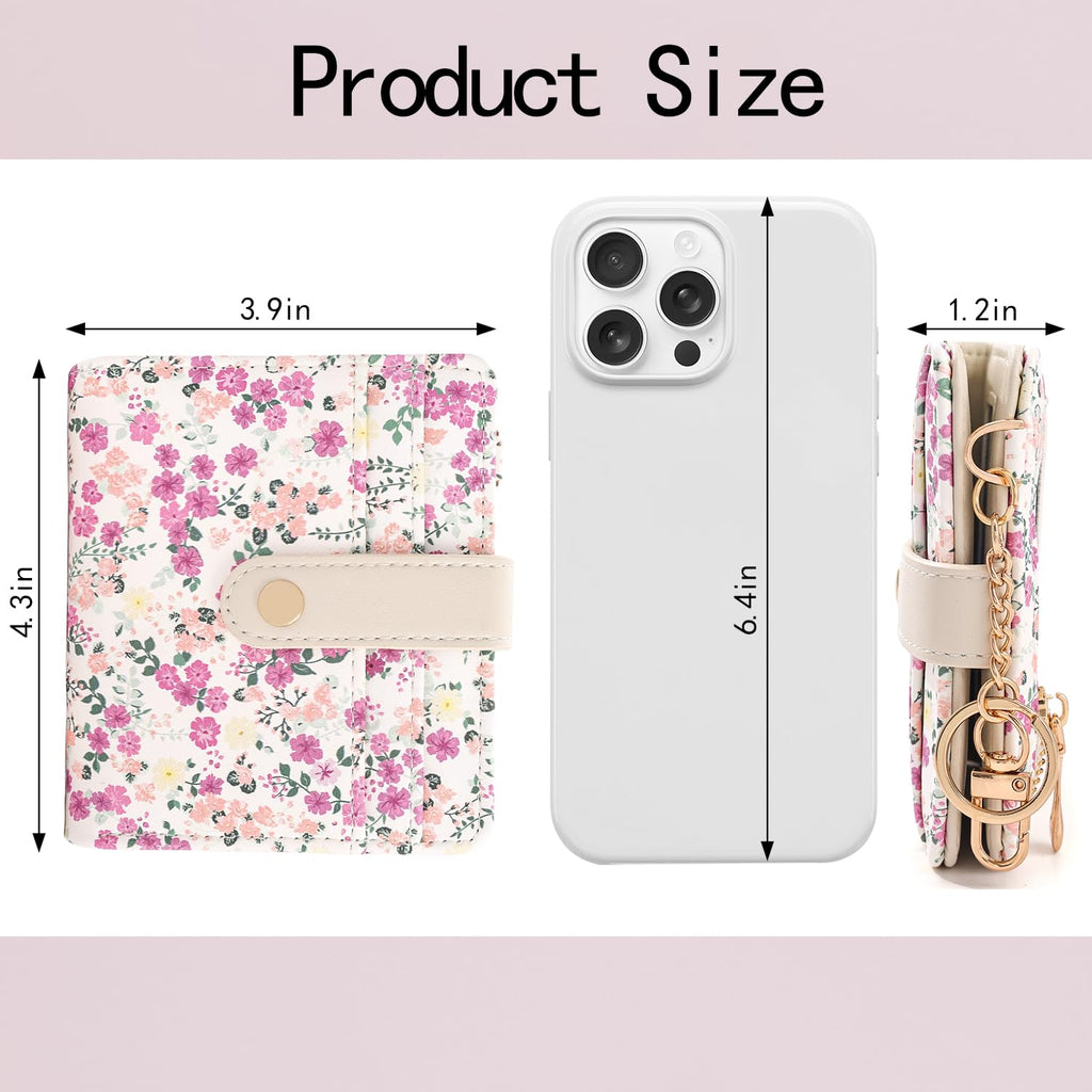 The Aurora Floral Shield: Premium RFID-Protected Leather Wallet