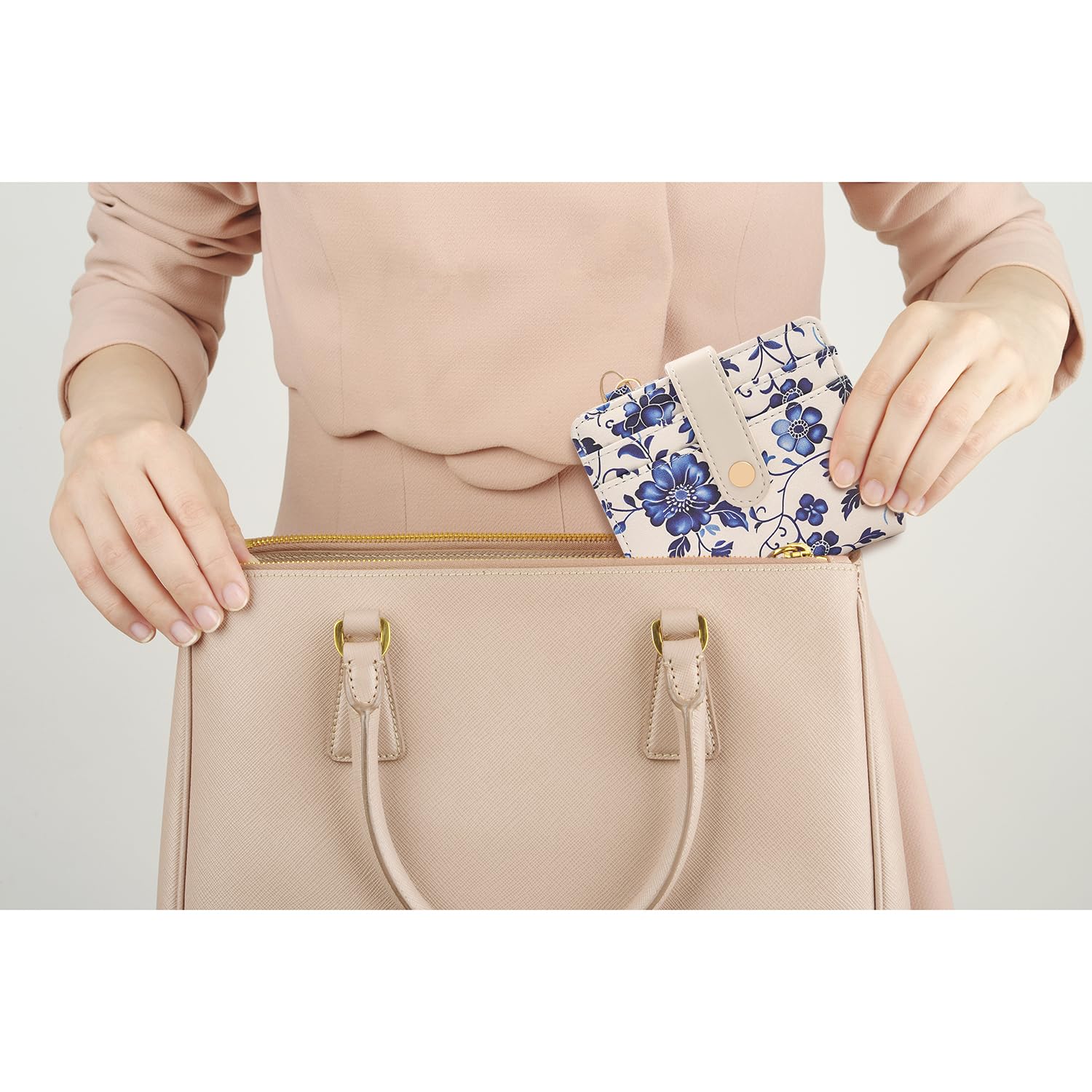 The Aurora Floral Shield: Premium RFID-Protected Leather Wallet