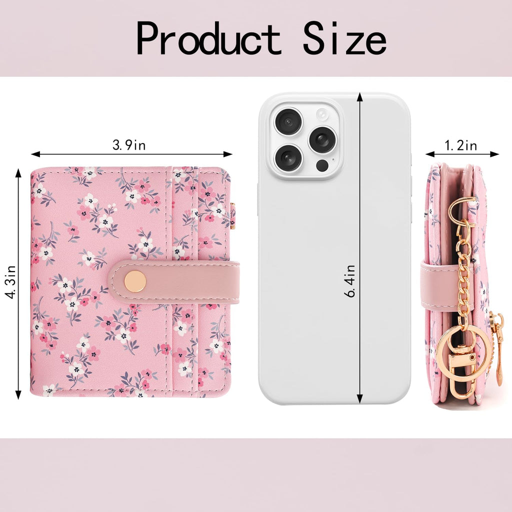 The Aurora Floral Shield: Premium RFID-Protected Leather Wallet
