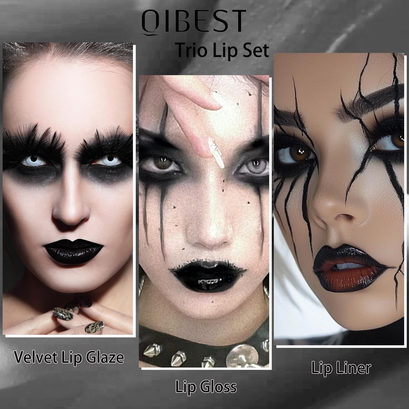 The Aurora Lip Collection by QiBest: 8-Piece Matte & Plumping Set