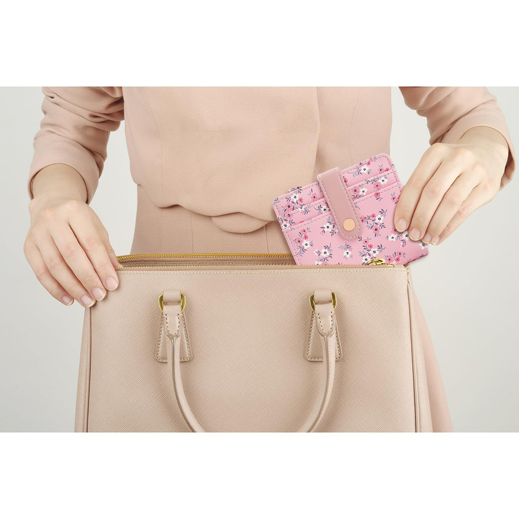 The Aurora Floral Shield: Premium RFID-Protected Leather Wallet