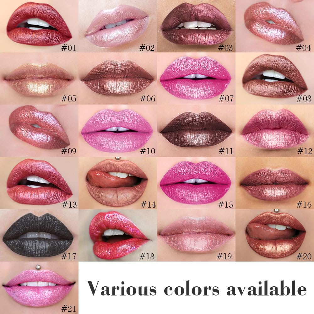 The Kaely 2-in-1 Mauve Metallic Lip & Liner: Arctic Shimmer Edition