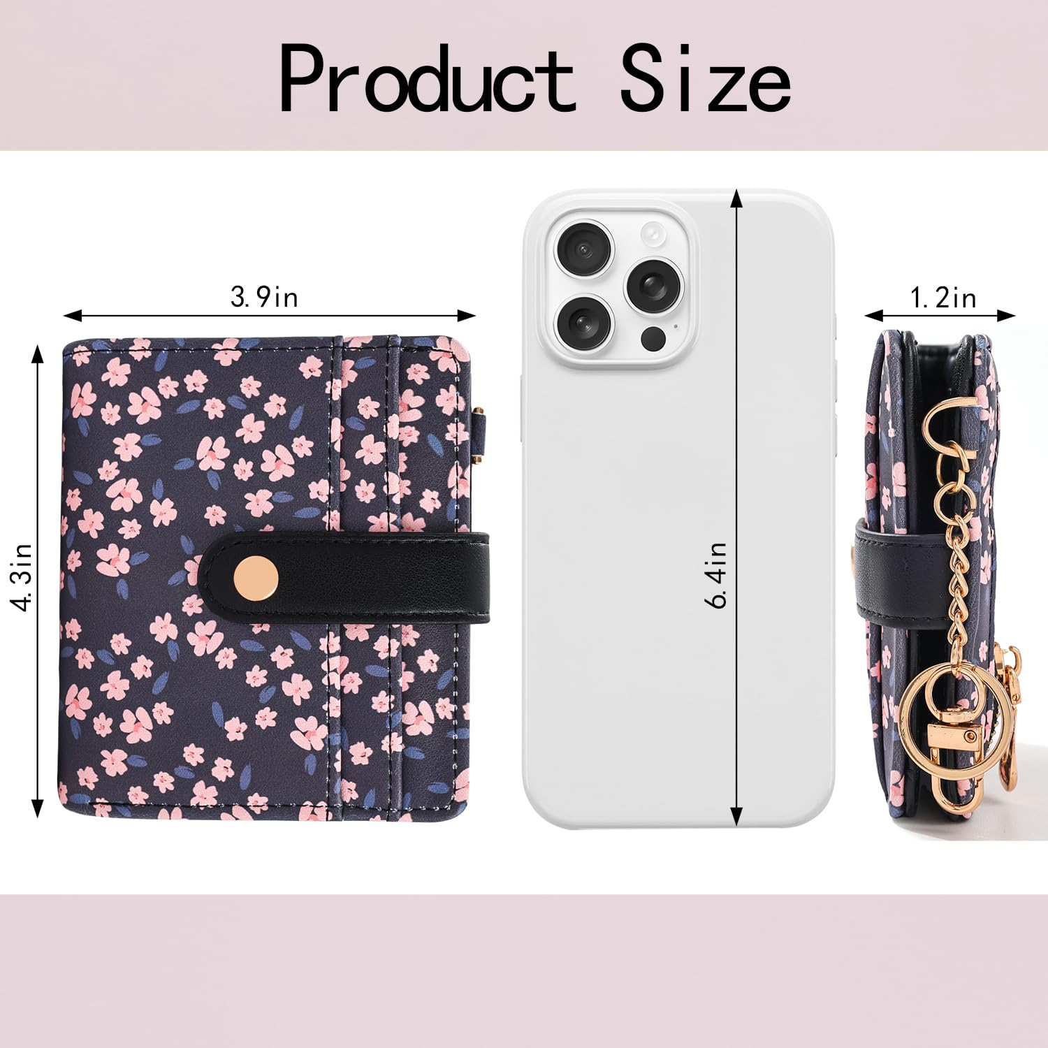 The Aurora Floral Shield: Premium RFID-Protected Leather Wallet