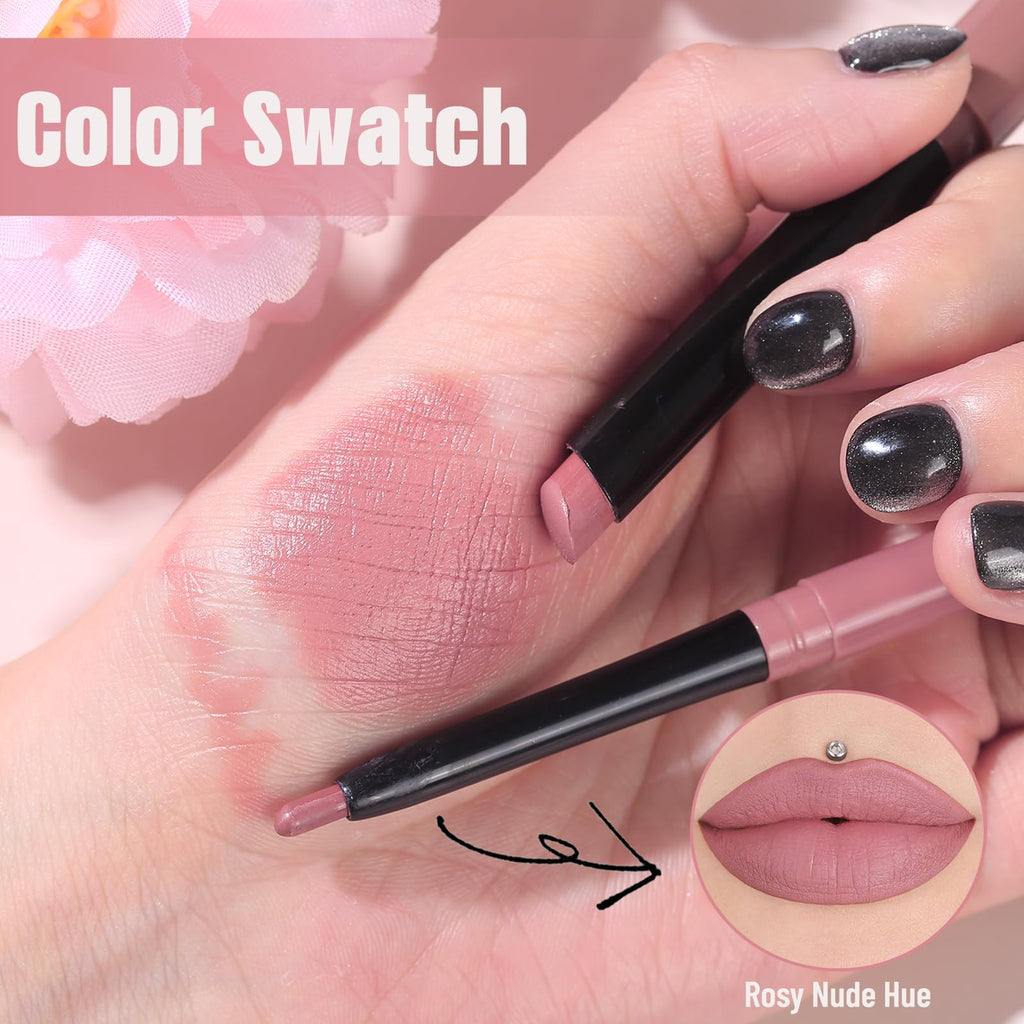 The Aurora Lip Collection by QiBest: 8-Piece Matte & Plumping Set