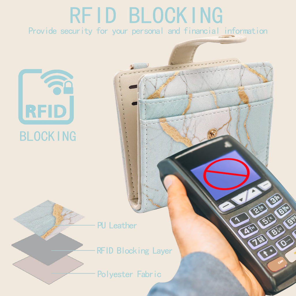 The Aurora Floral Shield: Premium RFID-Protected Leather Wallet