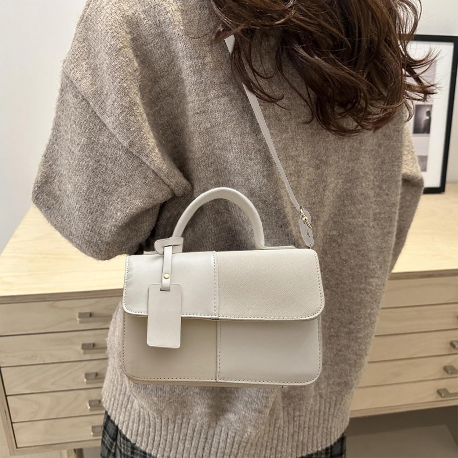 The Aura City Square – Lightweight Geometric Crossbody & Tote