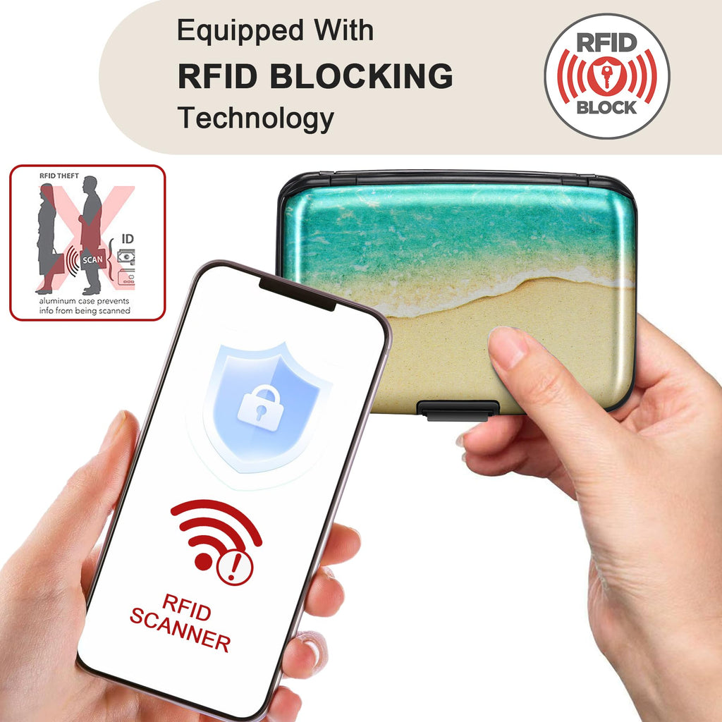 The Blossom Shield: RFID Aluminum Security Wallet
