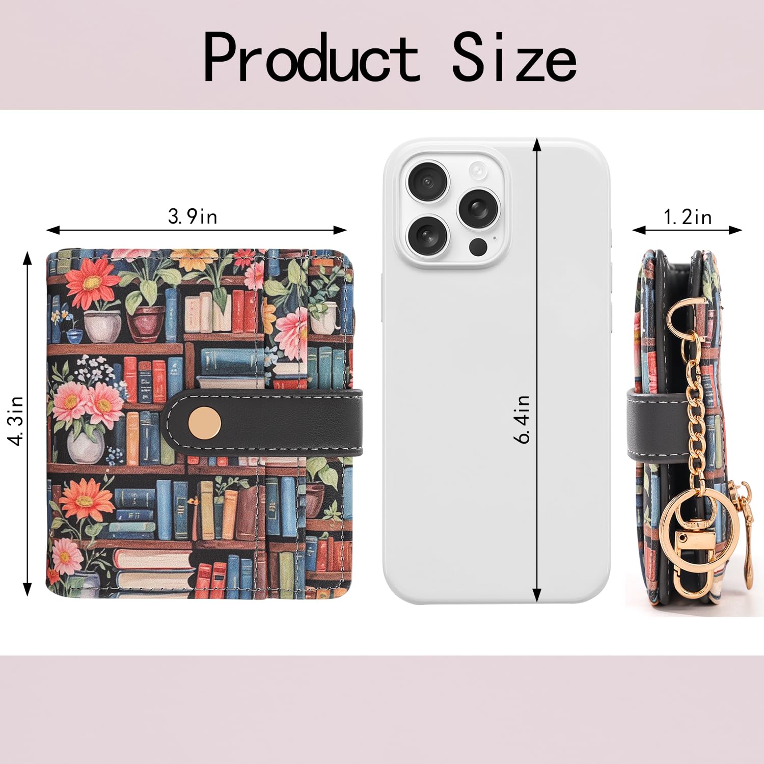 The Aurora Floral Shield: Premium RFID-Protected Leather Wallet