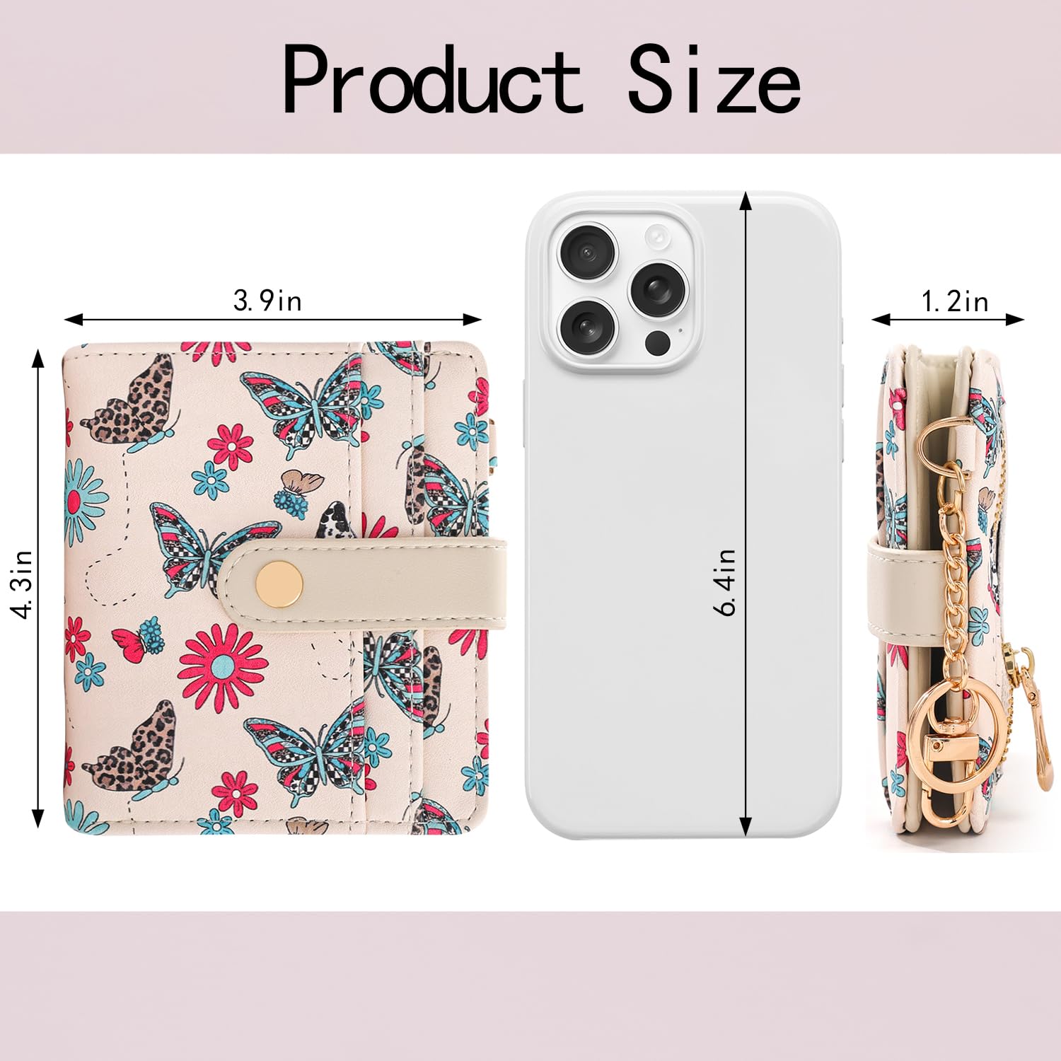 The Aurora Floral Shield: Premium RFID-Protected Leather Wallet
