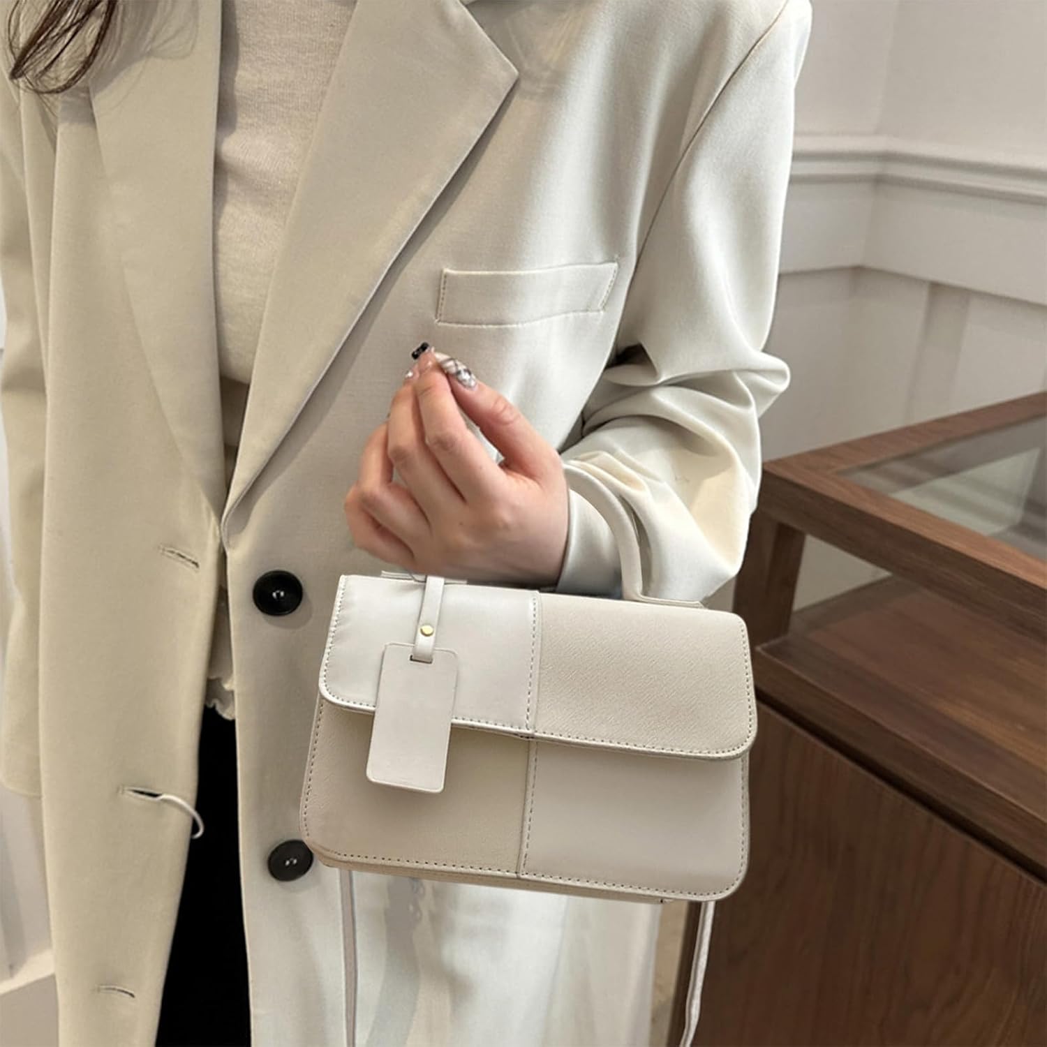 The Aura City Square – Lightweight Geometric Crossbody & Tote