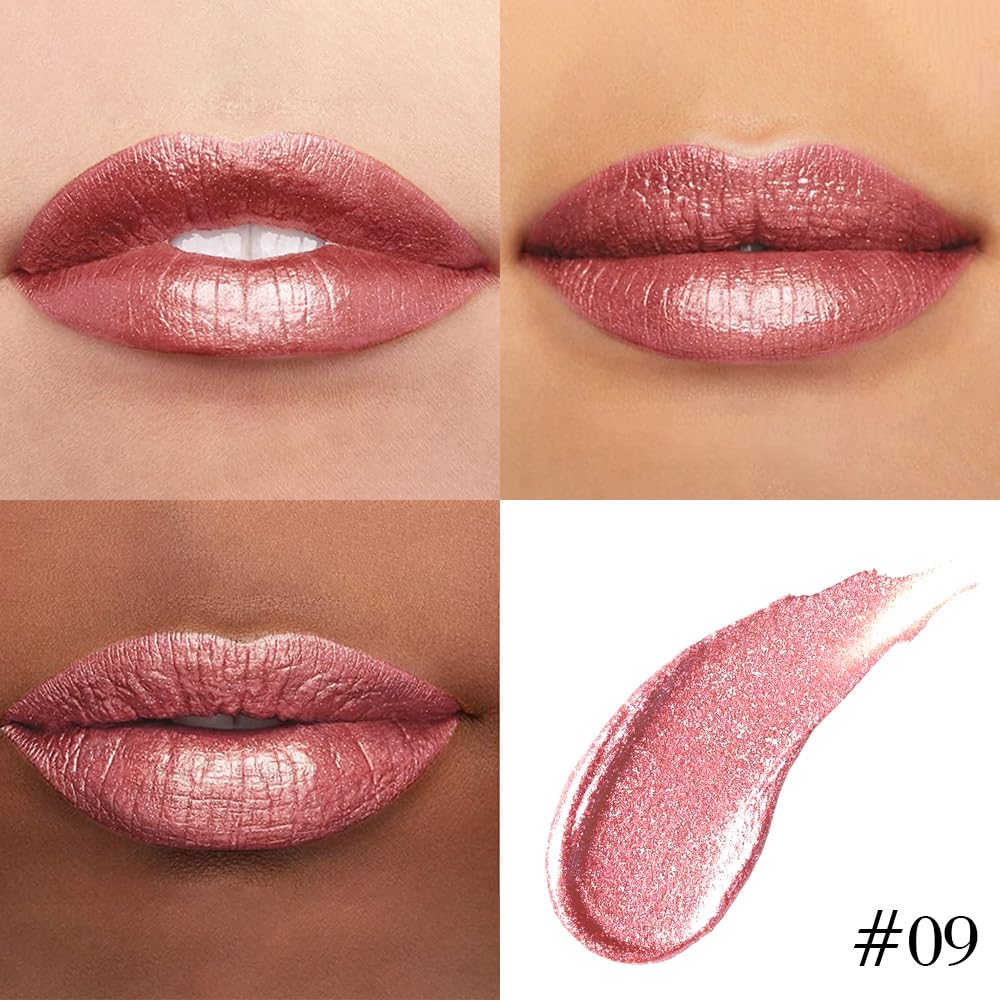 The Kaely 2-in-1 Mauve Metallic Lip & Liner: Arctic Shimmer Edition