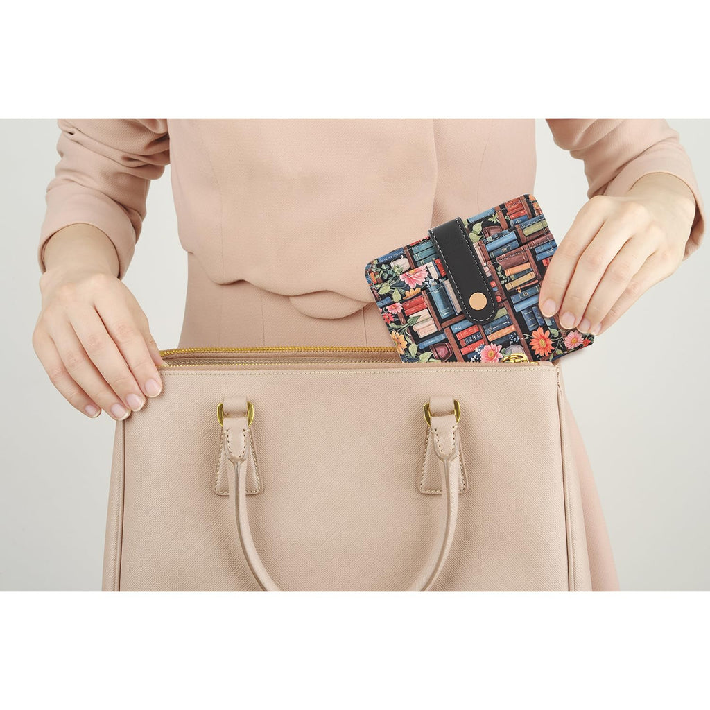 The Aurora Floral Shield: Premium RFID-Protected Leather Wallet