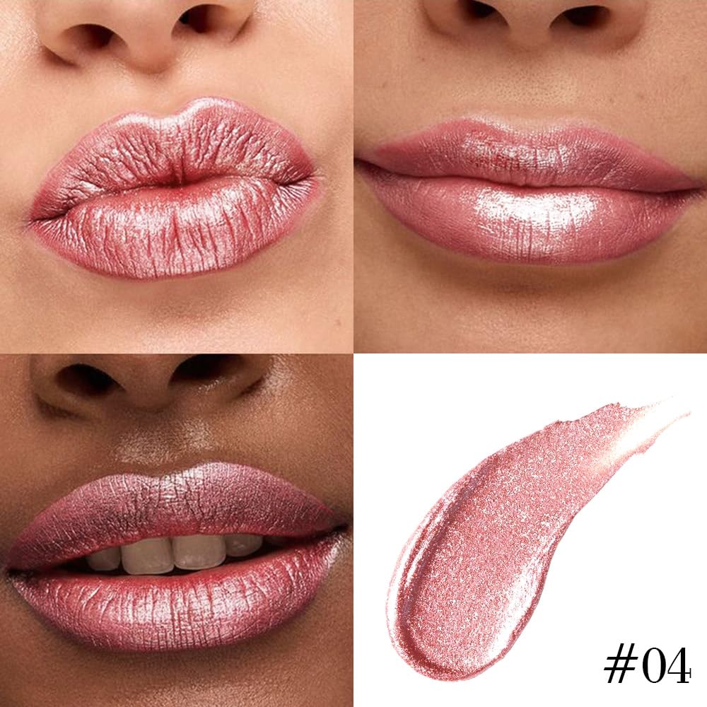 The Kaely 2-in-1 Mauve Metallic Lip & Liner: Arctic Shimmer Edition