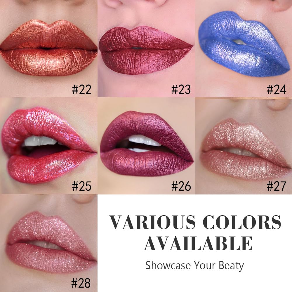 The Kaely 2-in-1 Mauve Metallic Lip & Liner: Arctic Shimmer Edition