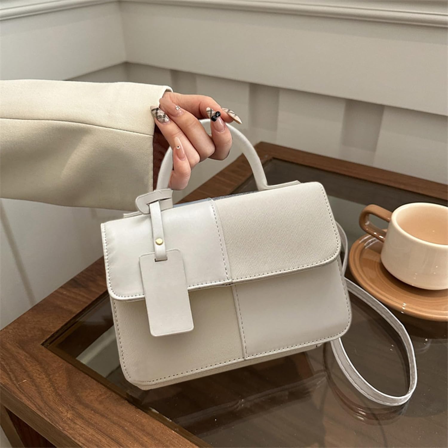 The Aura City Square – Lightweight Geometric Crossbody & Tote