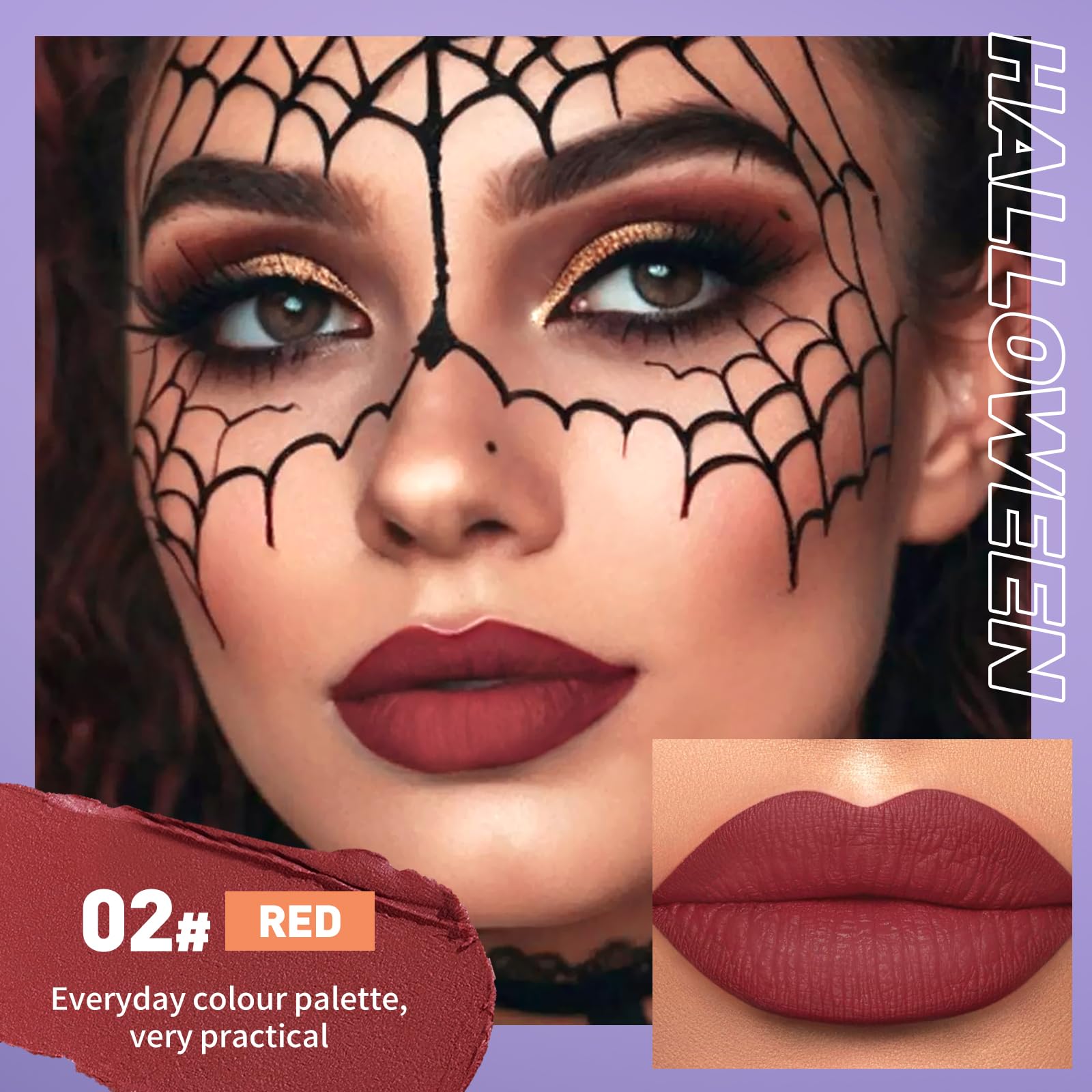 The Aurora Lip Collection by QiBest: 8-Piece Matte & Plumping Set