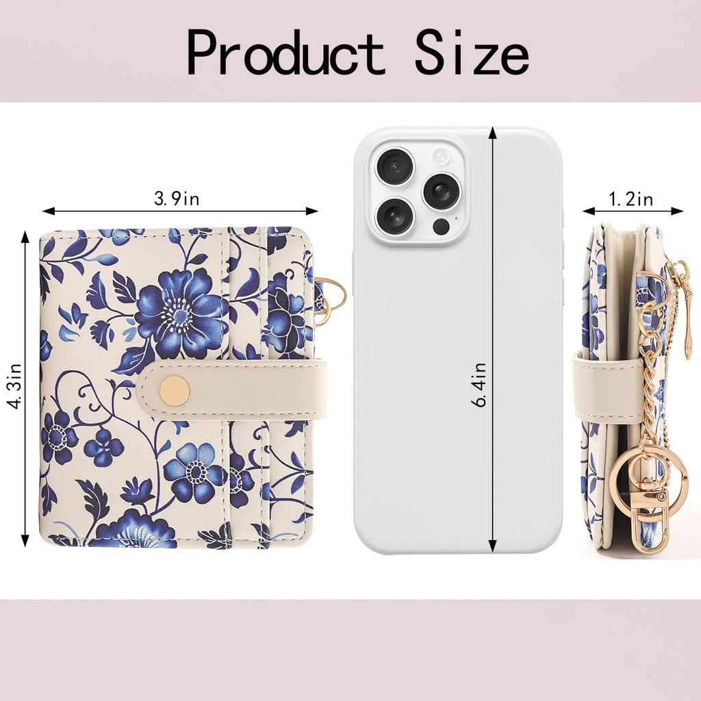 The Aurora Floral Shield: Premium RFID-Protected Leather Wallet