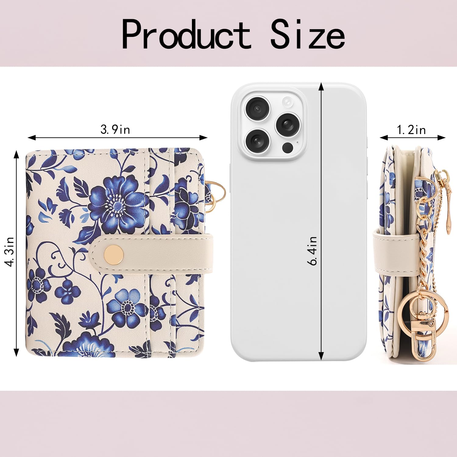 The Aurora Floral Shield: Premium RFID-Protected Leather Wallet